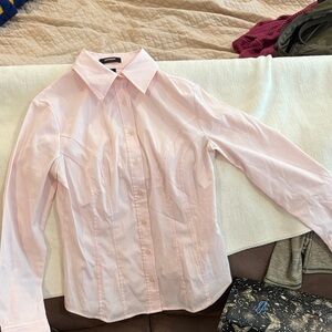 Express Light Pink Dress Shirt for women